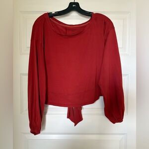 We The Free Red Crop Top